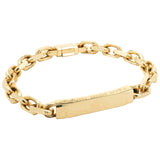 Tiffany & Co. 18 Karat Yellow Gold ID Bracelet 8.5 Inches