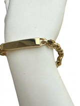 Tiffany & Co. 18 Karat Yellow Gold ID Bracelet 8.5 Inches