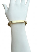 Tiffany & Co. 18 Karat Yellow Gold ID Bracelet 8.5 Inches