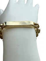 Tiffany & Co. 18 Karat Yellow Gold ID Bracelet 8.5 Inches