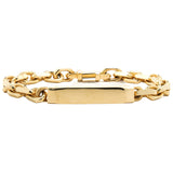 Tiffany & Co. 18 Karat Yellow Gold ID Bracelet 8.5 Inches