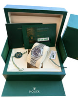 Rolex Datejust 36mm Purple Aubergine Diamond Dial 18K White Gold Watch 126234