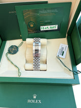 Rolex Datejust 36mm Purple Aubergine Diamond Dial 18K White Gold Watch 126234