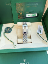 Rolex Datejust 36mm Purple Aubergine Diamond Dial 18K White Gold Watch 126234