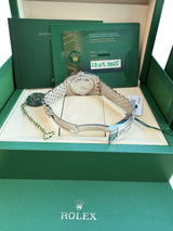 Rolex Datejust 36mm Purple Aubergine Diamond Dial 18K White Gold Watch 126234