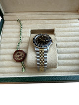 Rolex GMT-Master 40mm Yellow Gold Steel Black Dial Jubilee Watch 16753