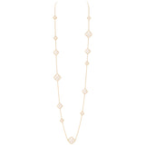 Van Cleef & Arpels Magic Alhambra Long Necklace Mother of Pearl Motifs 18K Gold