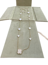 Van Cleef & Arpels Magic Alhambra Long Necklace Mother of Pearl Motifs 18K Gold