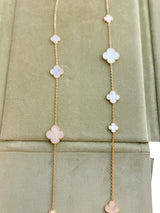 Van Cleef & Arpels Magic Alhambra Long Necklace Mother of Pearl Motifs 18K Gold
