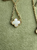 Van Cleef & Arpels Magic Alhambra Long Necklace Mother of Pearl Motifs 18K Gold