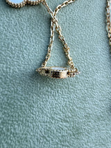 Van Cleef & Arpels Magic Alhambra Long Necklace Mother of Pearl Motifs 18K Gold