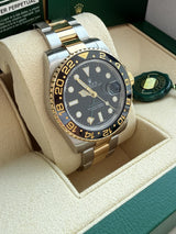 Rolex GMT-Master II 40mm Steel Yellow Gold Two-Tone Ceramic Bezel Watch 116713LN