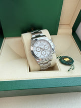 Rolex Daytona Steel 40mm White Dial Steel Oyster Bracelet Men's Watch 116520