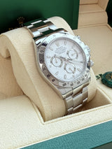 Rolex Daytona Steel 40mm White Dial Steel Oyster Bracelet Men's Watch 116520