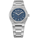 Girard Perregaux Laureato 34mm Diamond Bezel Steel Blue Dial 80189D11A431-11A