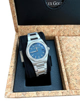Girard Perregaux Laureato 34mm Diamond Bezel Steel Blue Dial 80189D11A431-11A