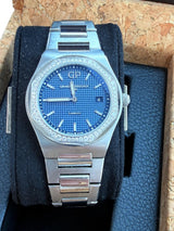 Girard Perregaux Laureato 34mm Diamond Bezel Steel Blue Dial 80189D11A431-11A