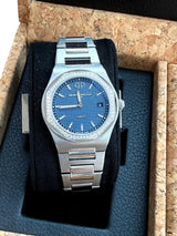 Girard Perregaux Laureato 34mm Diamond Bezel Steel Blue Dial 80189D11A431-11A