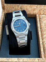 Girard Perregaux Laureato 34mm Diamond Bezel Steel Blue Dial 80189D11A431-11A