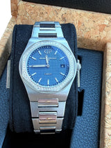 Girard Perregaux Laureato 34mm Diamond Bezel Steel Blue Dial 80189D11A431-11A