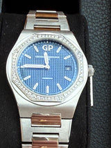 Girard Perregaux Laureato 34mm Diamond Bezel Steel Blue Dial 80189D11A431-11A