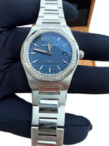 Girard Perregaux Laureato 34mm Diamond Bezel Steel Blue Dial 80189D11A431-11A