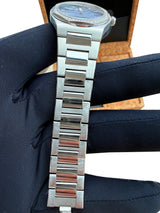 Girard Perregaux Laureato 34mm Diamond Bezel Steel Blue Dial 80189D11A431-11A