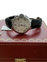 Cartier Ballon Bleu 44mm Steel Silver Dial Chronograph Mens Watch W6920003