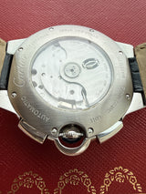 Cartier Ballon Bleu 44mm Steel Silver Dial Chronograph Mens Watch W6920003