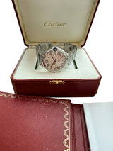 Cartier Ballon Bleu 42mm Steel Silver Dial Automatic Men's Watch W69012Z4