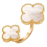 Van Cleef & Arpels Magic Alhambra Mother of Pearl Between The Finger Ring Gold