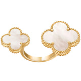 Van Cleef & Arpels Magic Alhambra Mother of Pearl Between The Finger Ring Gold