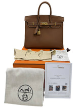 Hermes Birkin 25 Gold Togo Leather With Gold Hardware Handbag