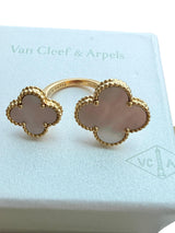 Van Cleef & Arpels Magic Alhambra Mother of Pearl Between The Finger Ring Gold
