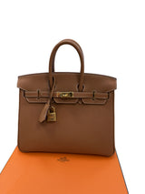 Hermes Birkin 25 Gold Togo Leather With Gold Hardware Handbag