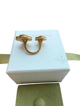 Van Cleef & Arpels Magic Alhambra Mother of Pearl Between The Finger Ring Gold