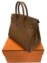 Hermes Birkin 25 Gold Togo Leather With Gold Hardware Handbag