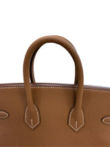 Hermes Birkin 25 Gold Togo Leather With Gold Hardware Handbag