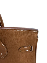 Hermes Birkin 25 Gold Togo Leather With Gold Hardware Handbag