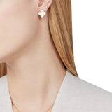 Van Cleef & Arpels Vintage Alhambra Mother Of Pearl Bracelet Earrings 18K Gold
