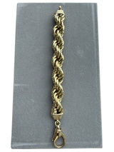 Tiffany & Co. Rope Link Bracelet Large Lobster Clasp 18K Yellow Gold 7.5 Inches