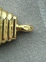 Tiffany & Co. Rope Link Bracelet Large Lobster Clasp 18K Yellow Gold 7.5 Inches