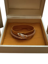 Bulgari Serpenti Single-Coil 18K Rose Gold Bracelet with Pavé Diamonds Onyx Eyes