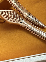 Bulgari Serpenti Single-Coil 18K Rose Gold Bracelet with Pavé Diamonds Onyx Eyes