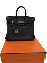 Hermès Birkin 25 Eclat Gris Misty Noir Swift Leather Permabrass Hardware