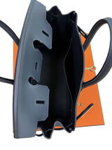 Hermès Birkin 25 Eclat Gris Misty Noir Swift Leather Permabrass Hardware