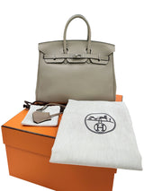 Hermès Birkin 25 Gris Tourterelle Togo Leather With Silver Hardware Handbag