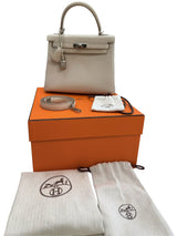 Hermès Kelly 25 Retourne Beton Togo Leather With Palladium Hardware