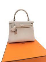 Hermès Kelly 25 Retourne Beton Togo Leather With Palladium Hardware