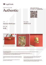Hermes Kelly Mini 20 Capucine Orange Red Epsom Leather Gold Hardware Handbag
